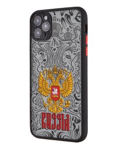 Чехол для iPhone 11 Pro Max с защитой камеры Россия Mcover
