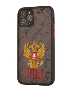 Чехол для iPhone 11 Pro с защитой камеры Россия Mcover
