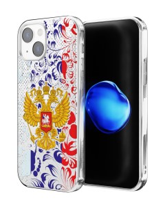Чехол для iPhone 13 противоударный Герб Российской Федерации Mcover