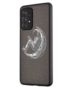 Чехол для Galaxy A52 с защитой камеры Космонавт с книгой Mcover