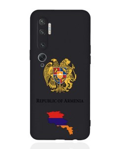 Чехол для Xiaomi Mi Note 10 10 Pro Герб Армении черный Signumcase