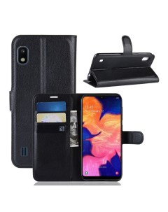 Чехол Wallet для смартфона Samsung Galaxy A10 черный Printofon