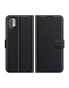 Чехол Wallet для смартфона Xiaomi Redmi Note 10T Poco M3 Pro черный Printofon