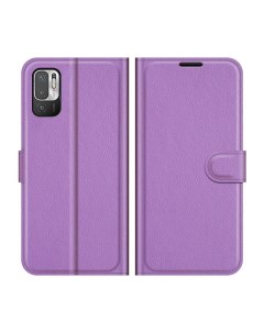 Чехол Wallet для смартфона Xiaomi Redmi Note 10T Poco M3 Pro фиолетовый Printofon