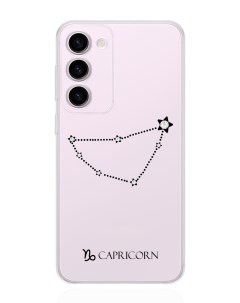 Чехол для Samsung Galaxy S23 с кристаллами Lux Козерог Capricorn прозрачный Musthavecase