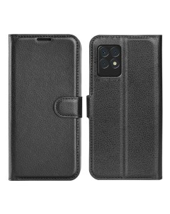 Чехол Wallet для смартфона Realme 8i черный Printofon