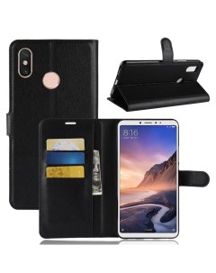Чехол Wallet для смартфона Xiaomi Mi Max 3 черный Printofon