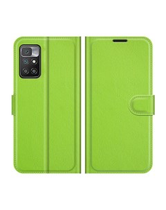 Чехол Wallet для смартфона Xiaomi Redmi 10 10 Prime зеленый Printofon