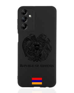 Чехол для Samsung Galaxy A14 Черный лаковый Герб Армении черный Signumcase