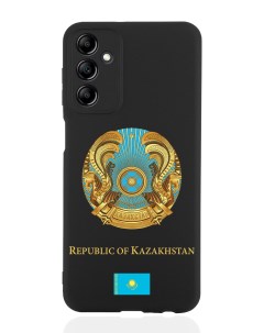 Чехол для Samsung Galaxy A14 Герб Казахстана черный Signumcase
