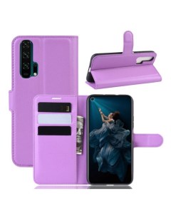 Чехол Wallet для смартфона Honor 20 Pro фиолетовый Printofon