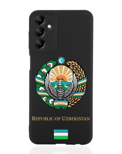 Чехол для Samsung Galaxy A14 Герб Узбекистана черный Signumcase