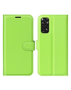 Чехол Wallet для смартфона Xiaomi Redmi Note 11 11S зеленый Printofon