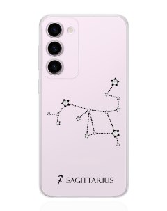 Чехол для Samsung Galaxy S23 с кристаллами Lux Стрелец прозрачный Musthavecase