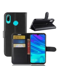 Чехол Wallet для смартфона Huawei Y7 2019 черный Printofon