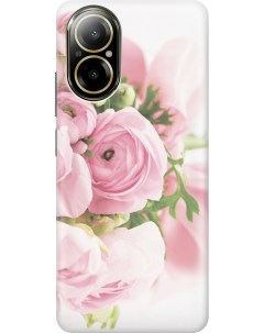 Силиконовый чехол на Realme C67 с рисунком Розовые розы Gosso cases