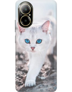 Силиконовый чехол на Realme C67 с рисунком Голубоглазый кот Gosso cases