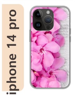 Чехол на Apple Iphone 14 pro Розовые цветы 042 Nobrand