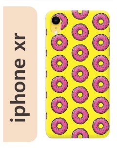 Чехол на Apple Iphone xr Пончики симпсоны 049 Nobrand