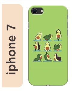 Чехол на Apple Iphone 7 авокадо йога 009 Nobrand