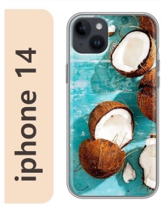 Чехол на Apple Iphone 14 кокосы 018 Nobrand