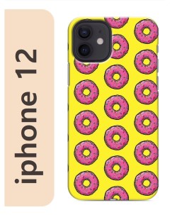 Чехол на Apple Iphone 12 Пончики симпсоны 049 Nobrand