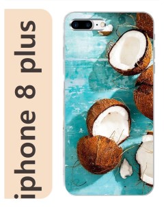 Чехол на Apple Iphone 8 plus кокосы 018 Nobrand
