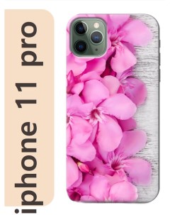 Чехол на Apple Iphone 11 pro Розовые цветы 042 Nobrand