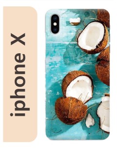 Чехол на Apple Iphone X кокосы 018 Nobrand