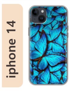 Чехол на Apple Iphone 14 бабочки 047 Nobrand