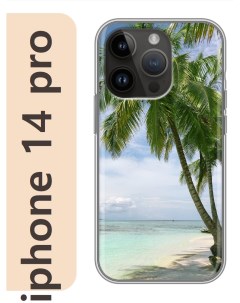 Чехол на Apple Iphone 14 pro пальма пляж 050 Nobrand