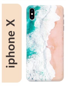 Чехол на Apple Iphone X Морская волна Море пляж 039 Nobrand