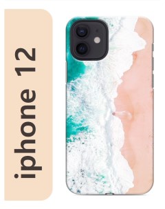 Чехол на Apple Iphone 12 Морская волна Море пляж 039 Nobrand