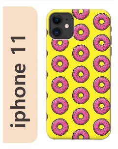 Чехол на Apple Iphone 11 Пончики симпсоны 049 Nobrand
