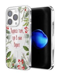 Чехол для iPhone 15 Pro с MagSafe Рождество Mcover