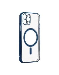 Чехол накладка Magsafe Series для Apple iPhone 13 силиконовый голубой J-case