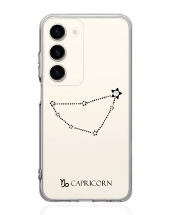 Чехол для Samsung Galaxy S23 с кристаллами Lux Козерог Capricorn прозрачный Musthavecase
