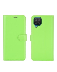 Чехол Wallet для смартфона Samsung Galaxy A12 зеленый Printofon