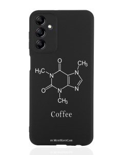 Чехол для Samsung Galaxy A14 Молекула кофе черный Musthavecase
