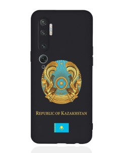 Чехол для Xiaomi Mi Note 10 10 Pro Герб Казахстана черный Signumcase