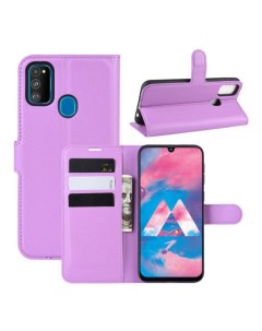 Чехол Wallet для смартфона Samsung Galaxy M30s Galaxy M21 фиолетовый Printofon