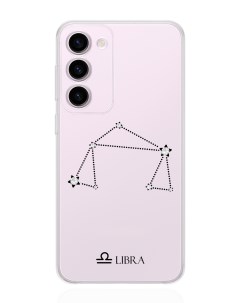 Чехол для Samsung Galaxy S23 с кристаллами Lux Весы Libra прозрачный Musthavecase