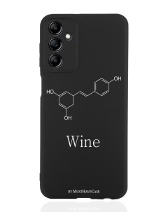 Чехол для Samsung Galaxy A14 Молекула вина черный Musthavecase