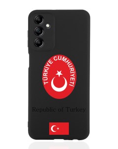 Чехол для Samsung Galaxy A14 Герб Турции черный Signumcase