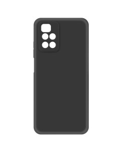 Чехол накладка Silicone Case для Xiaomi Redmi 10 черный Krutoff