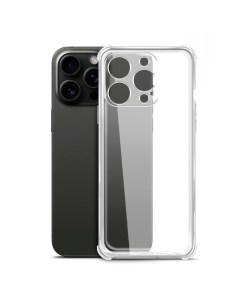 Чехол Bumper Case для iPhone 15 Pro силиконовый прозрачный Borasco