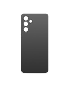 Чехол для Samsung Galaxy S24 матовый силикон черный Borasco