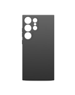 Чехол для Samsung Galaxy S24 Ultra матовый силикон черный Borasco