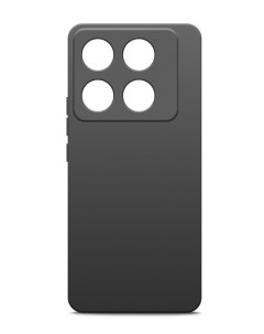 Чехол для Infinix Note 40 Pro 4G силиконовый матовый черный Miuko