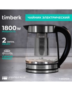 Чайник электрический T EK27G01 2 л черный Timberk